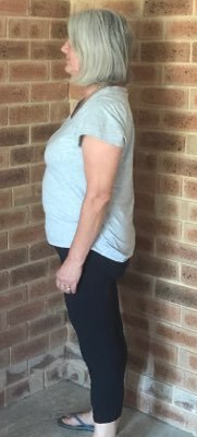 Julie's weight loss after 8 weeks on the PB Training food plan