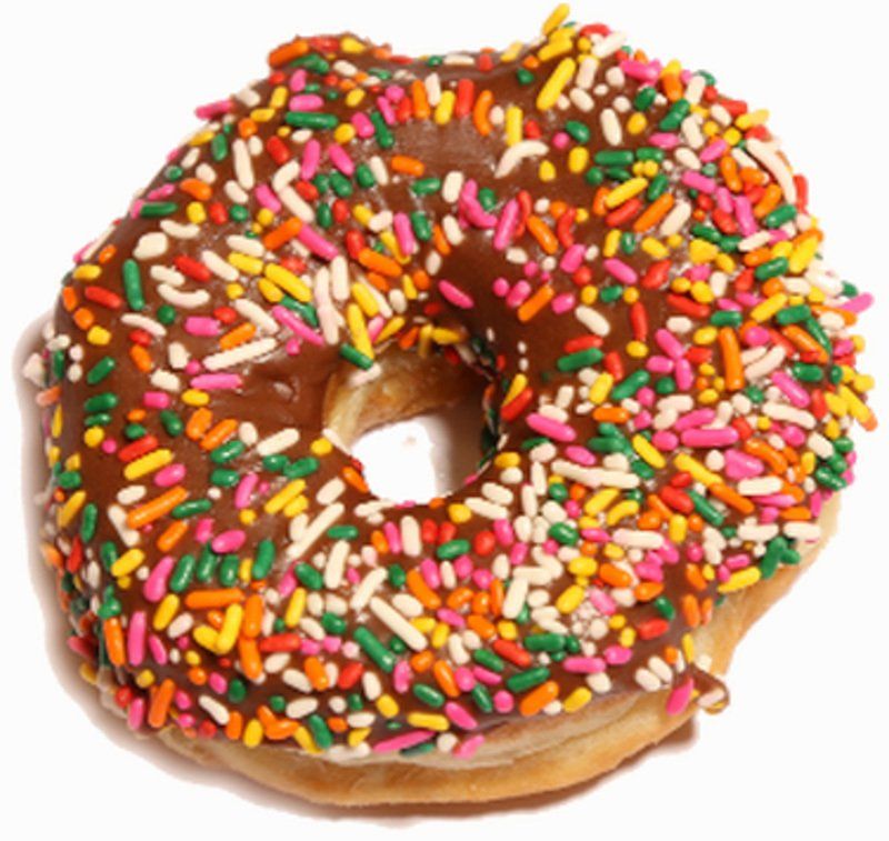 chocolate sprinkles donut