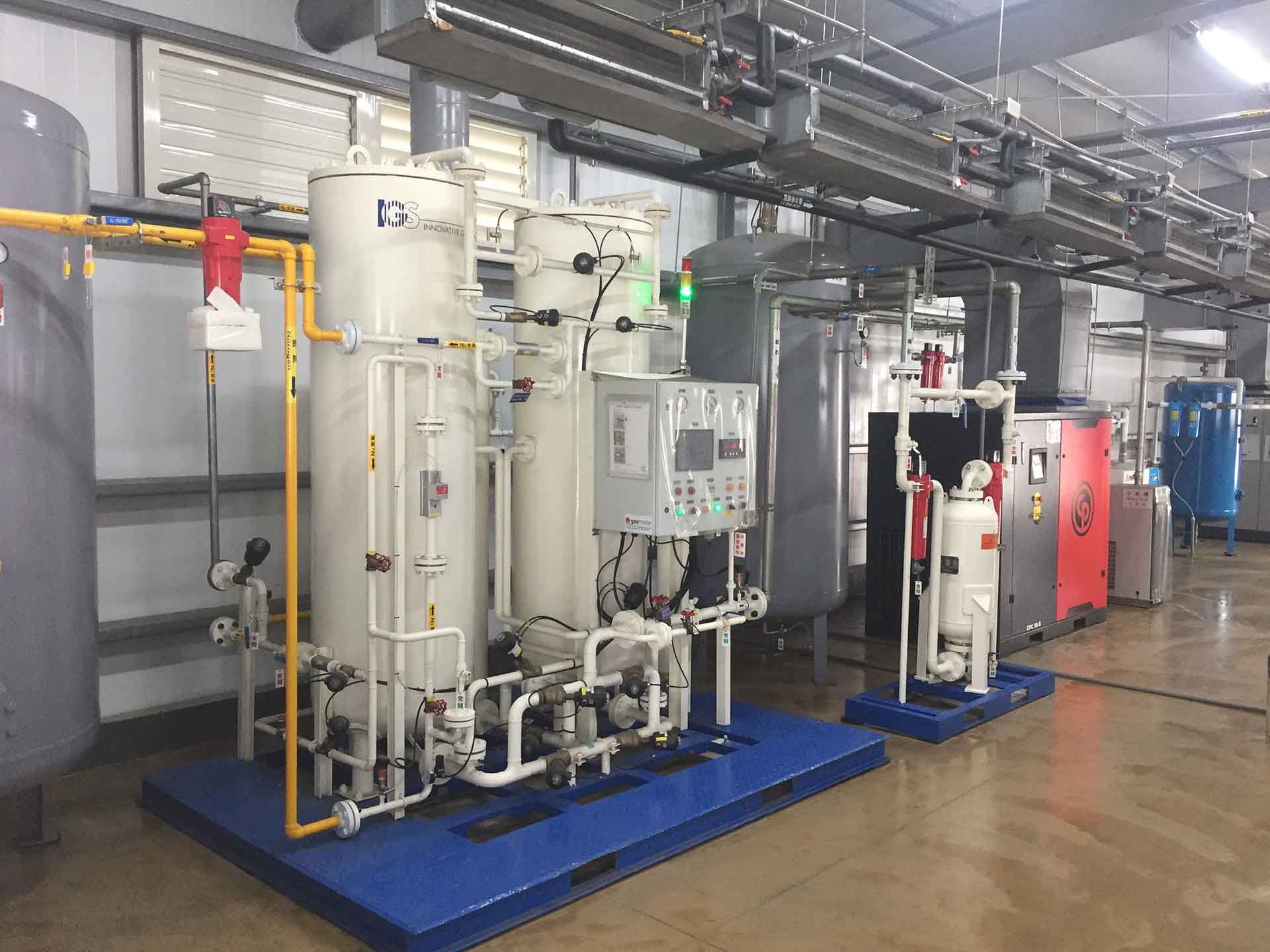 A photo of the SMT dedicated nitrogen generator installed onsite.
