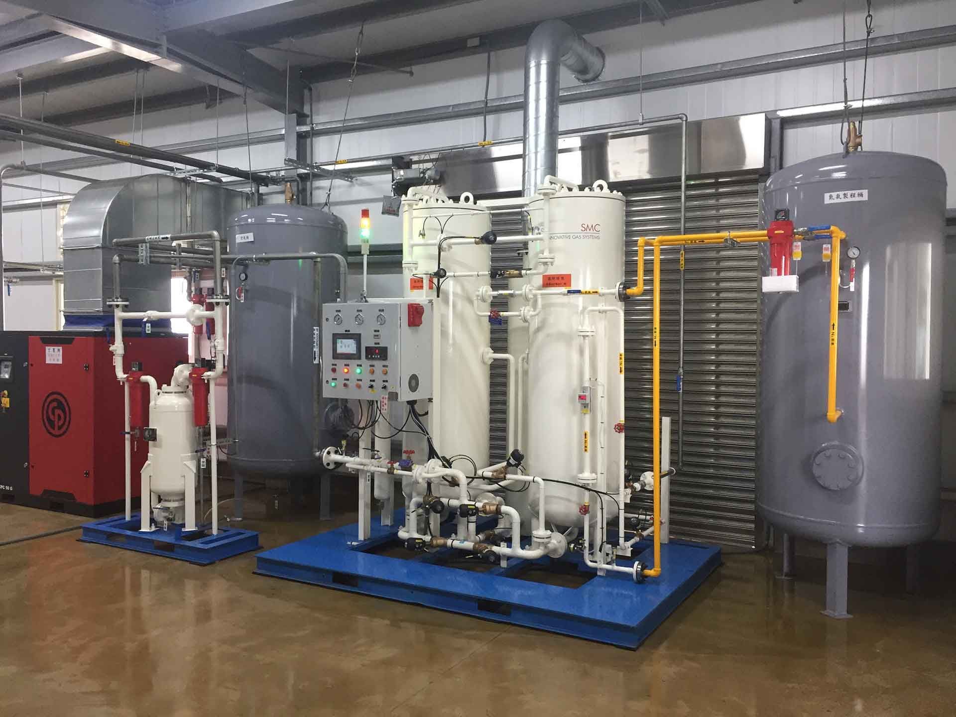 A photo of the SMT dedicated nitrogen generator installed onsite.