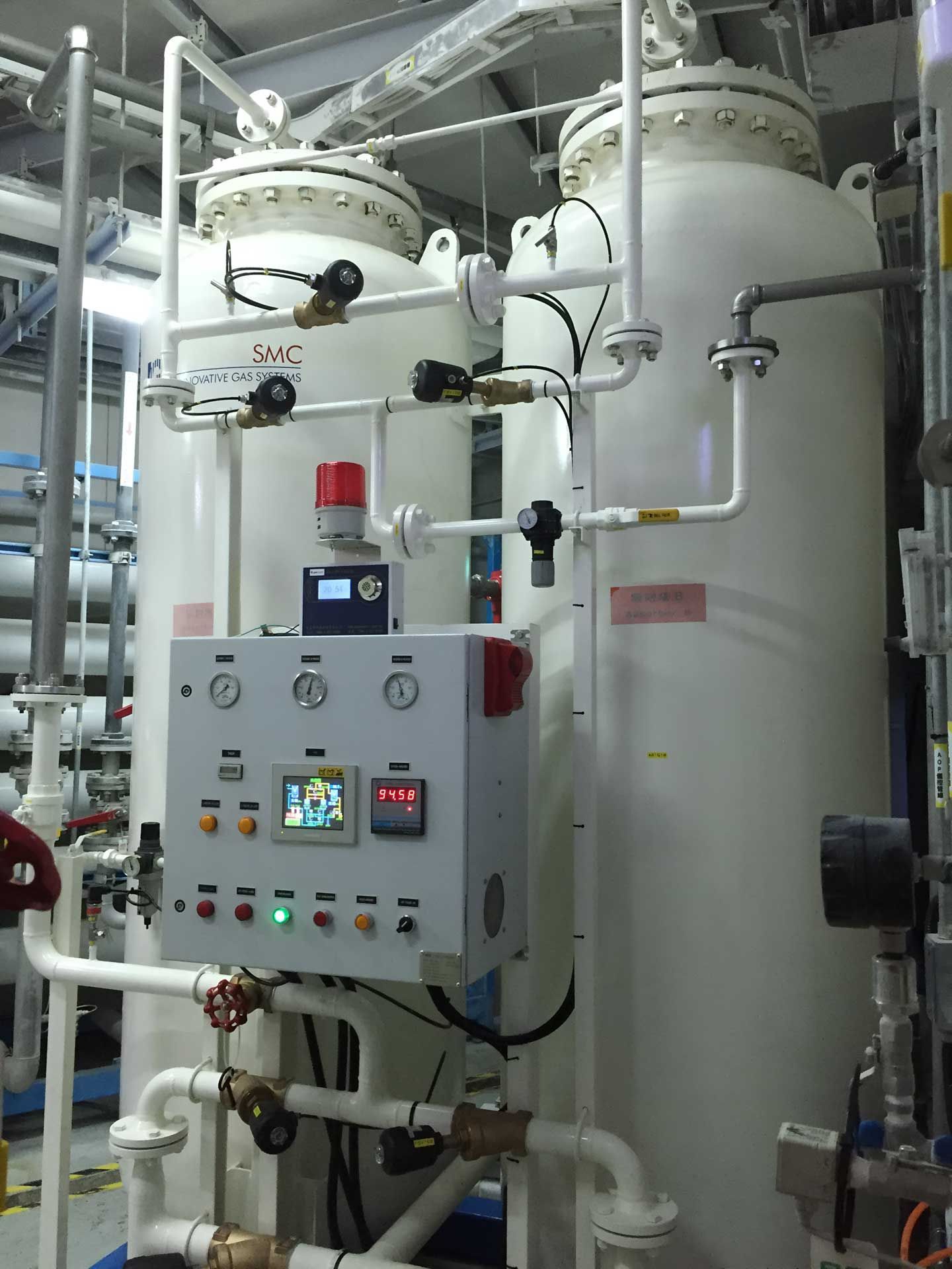An oxygen generator installed in an company.