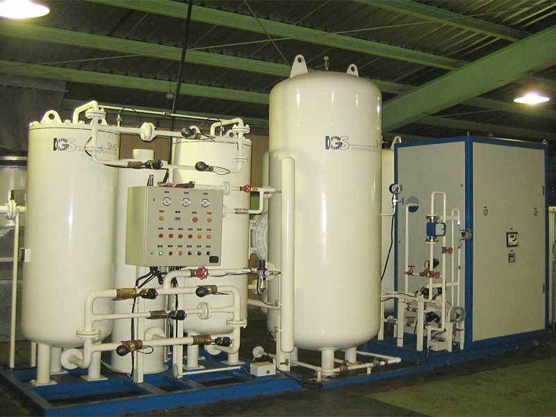 A photo of NS series Nitrogen Generator on site.