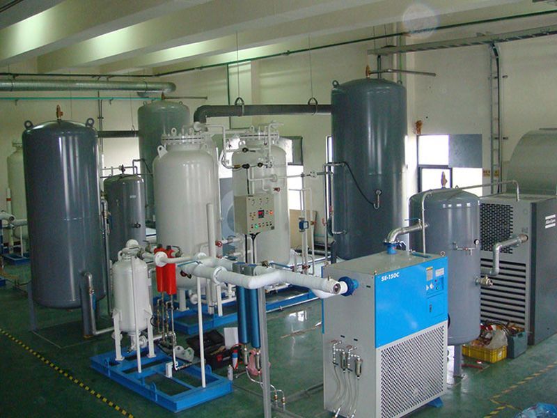 A photo of NSH-400 series Nitrogen Generator on site.