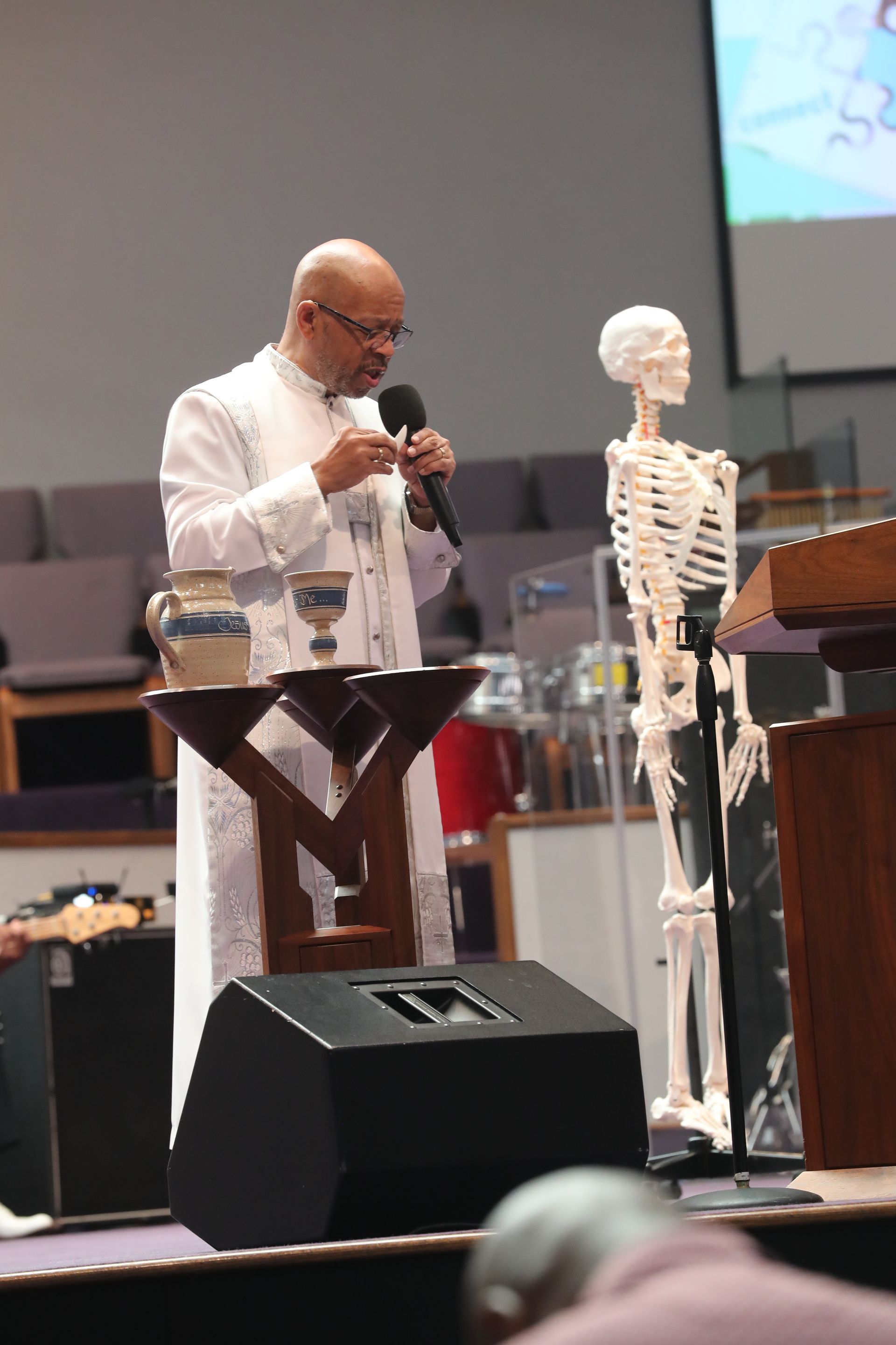 A poster that says there is power in the name of jesus