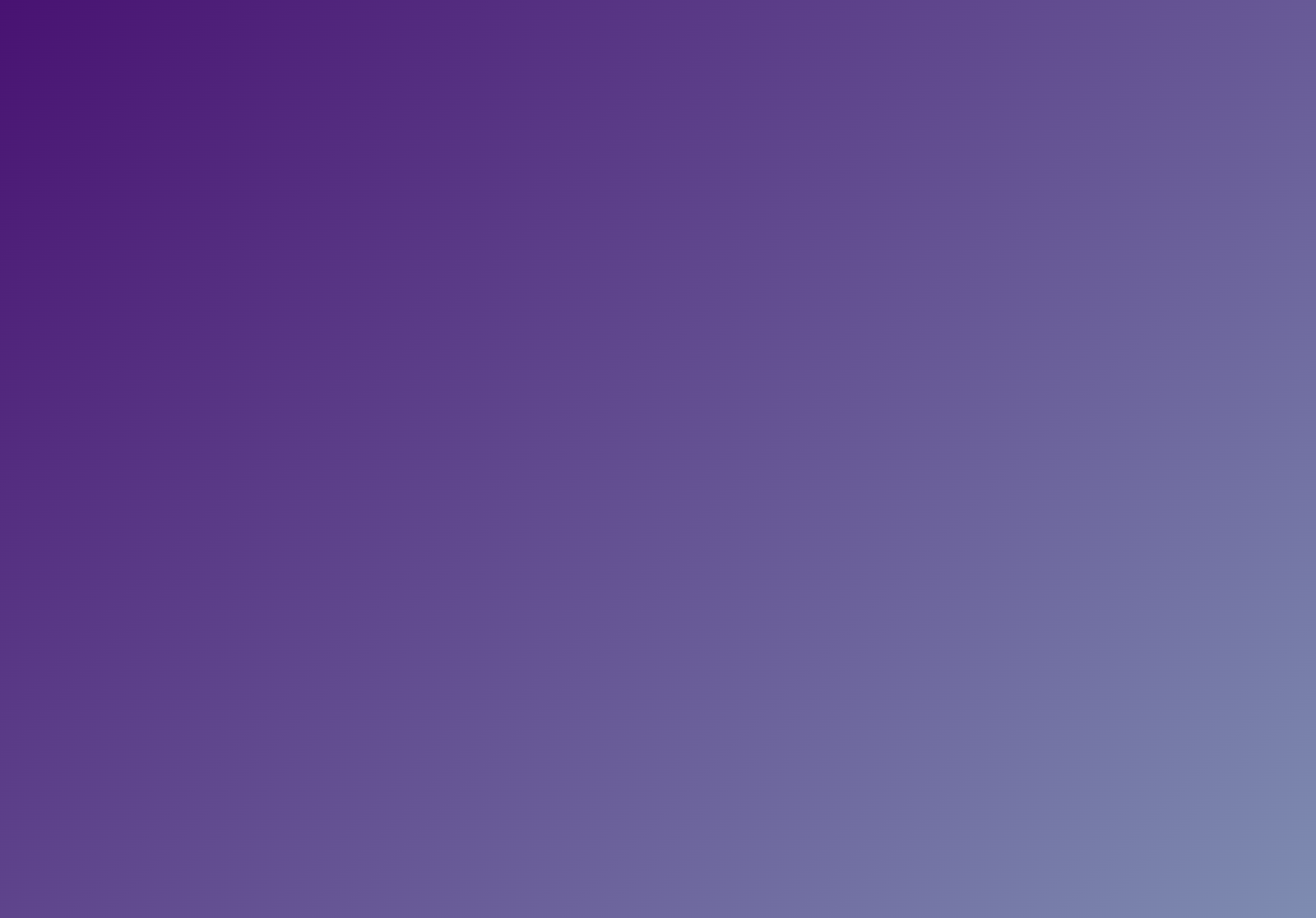 A purple gradient background with a white border