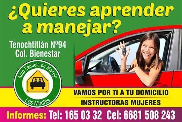 AUTO ESCUELA DE MANEJO LOS MOCHIS – CLASES CERTIFICADAS