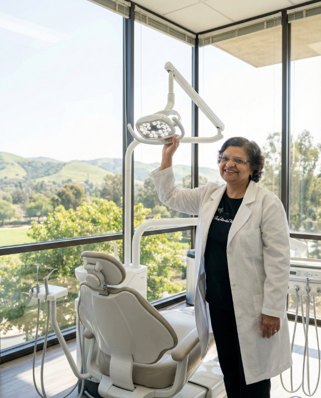 General and Prevention young man flossing