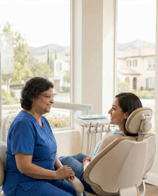 General and Prevention young man flossing