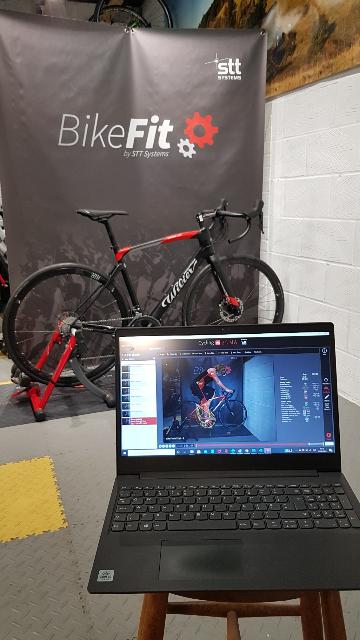 bike and laptop