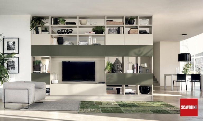 Parete attrezzata Scavolini- Mobili De Rossi Trieste