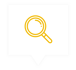 yellow magnifined glass graphic