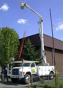 White Truck — Vestal, NY — Blanding Electric, Inc.