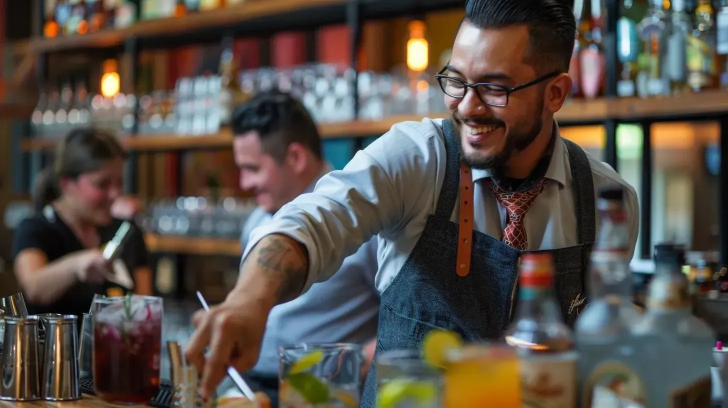 team-building mixology class