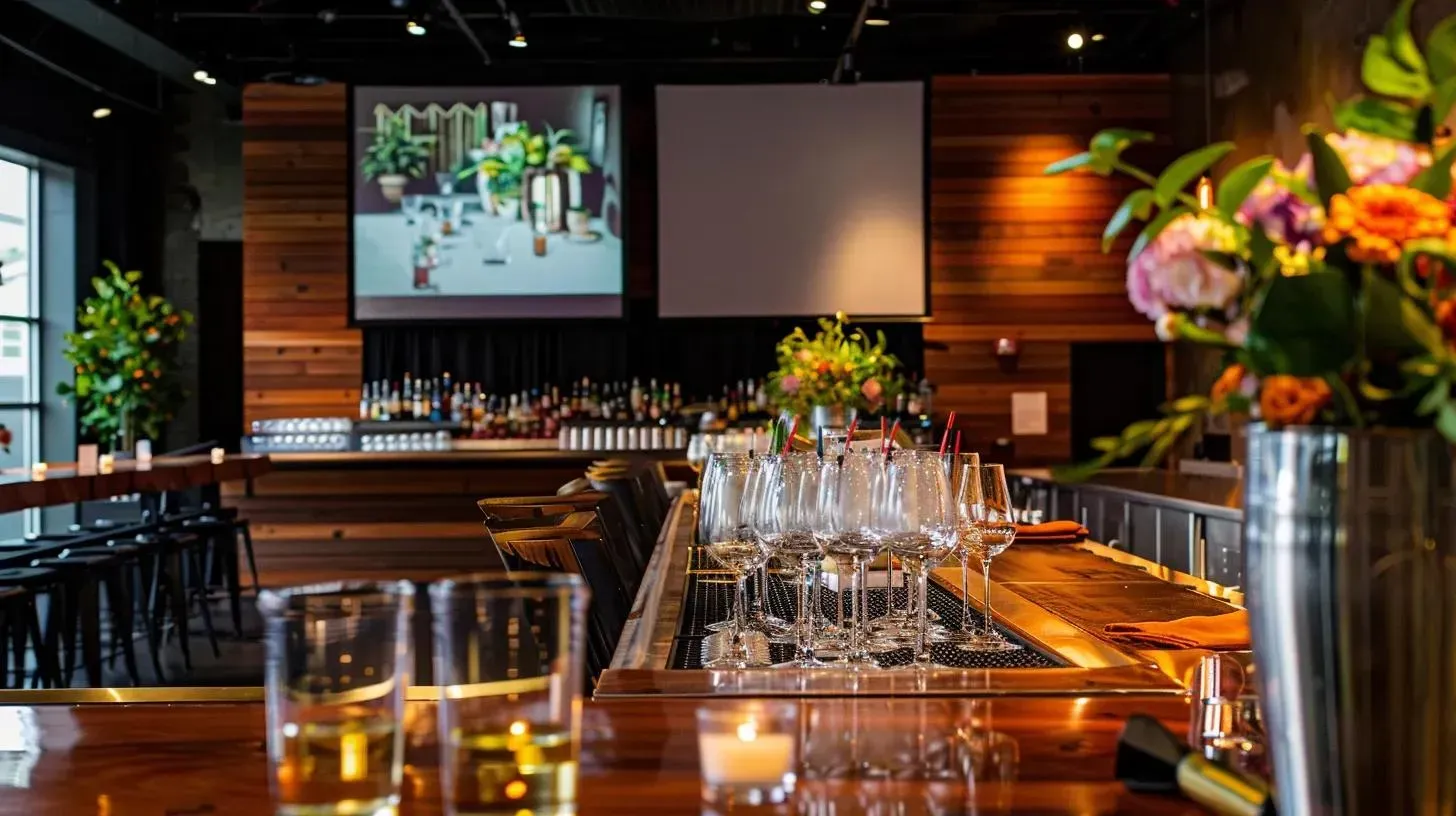 Mixology Class Venue Setup