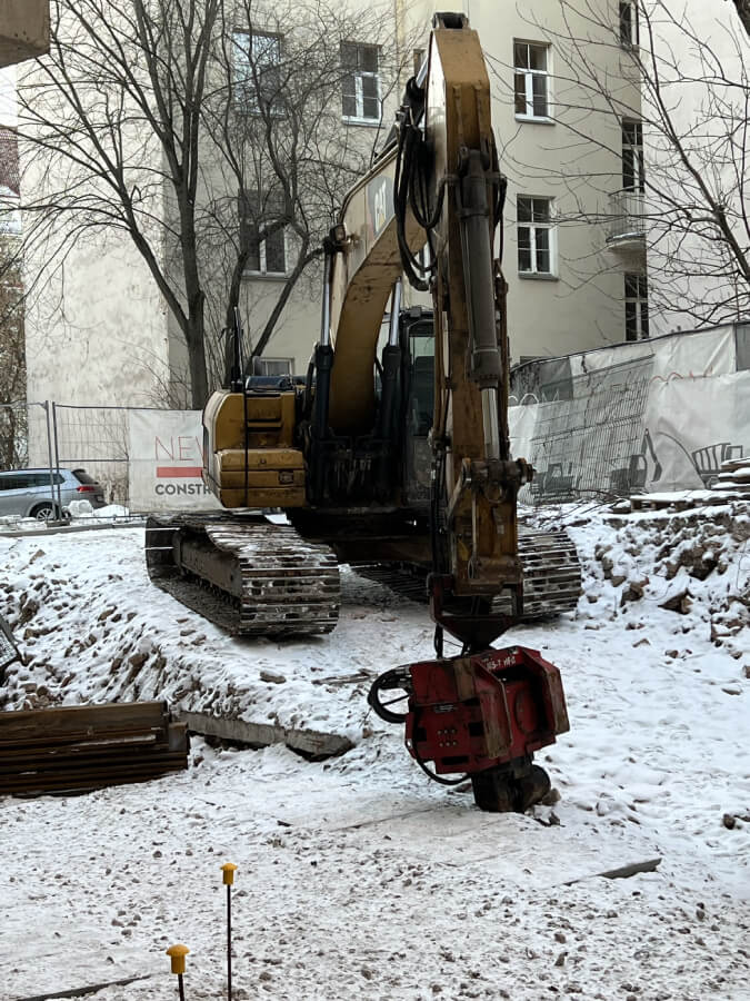 Dzīvojamās ēkas pārbūve, rakšanas darbi