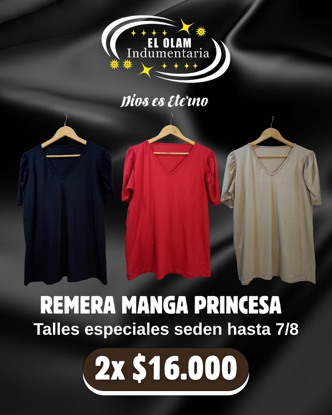 REMERAS MANGA PRINCESA
