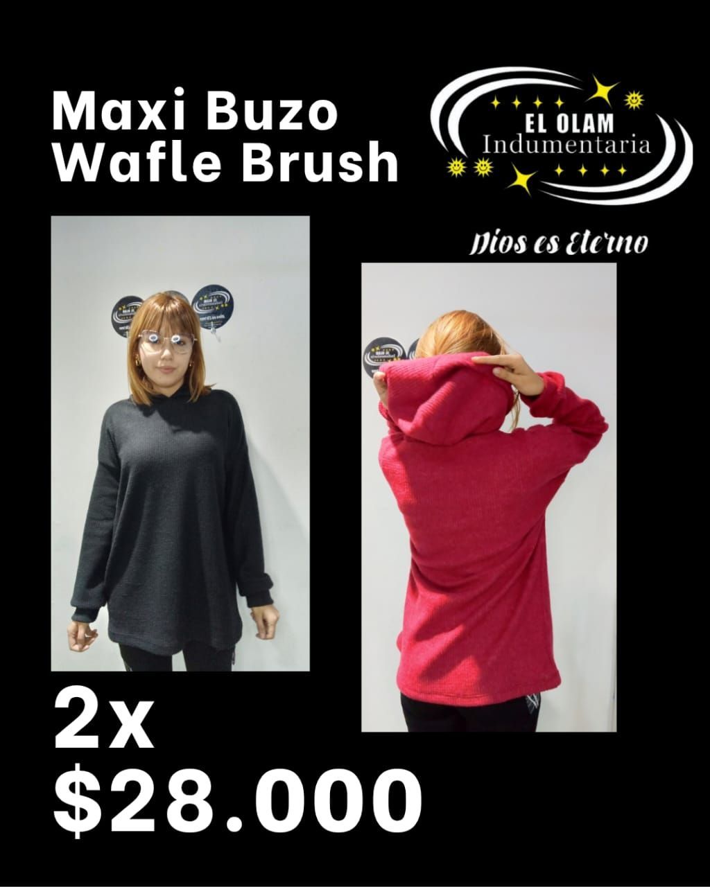 MAXI BUZO WAFLE BRUSH