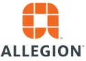 The allegion logo is orange and black on a white background.