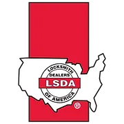 It is a logo for a locksmith dealership in the united states.