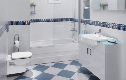 Modern designer Domestic bathroom with