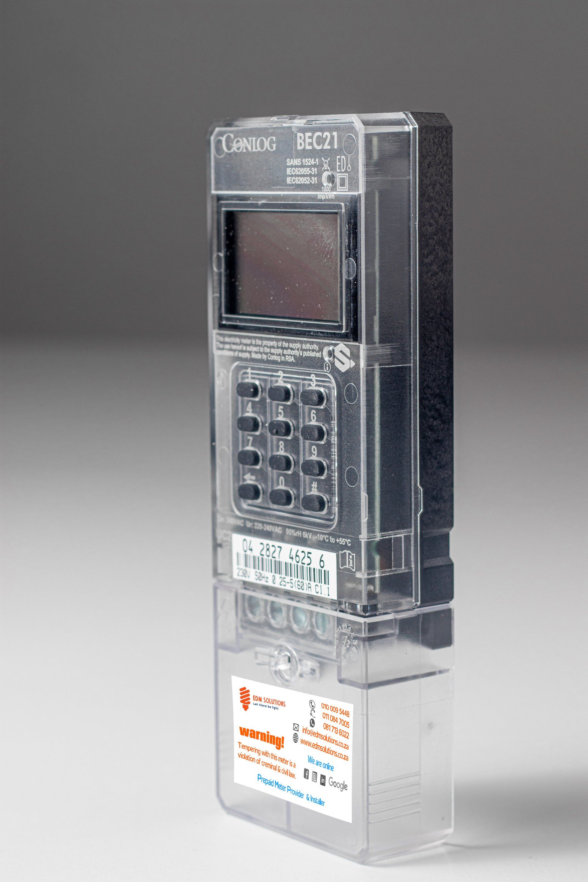 BEC21 Secure Integrated Metering BRAND NEW Conlog meter