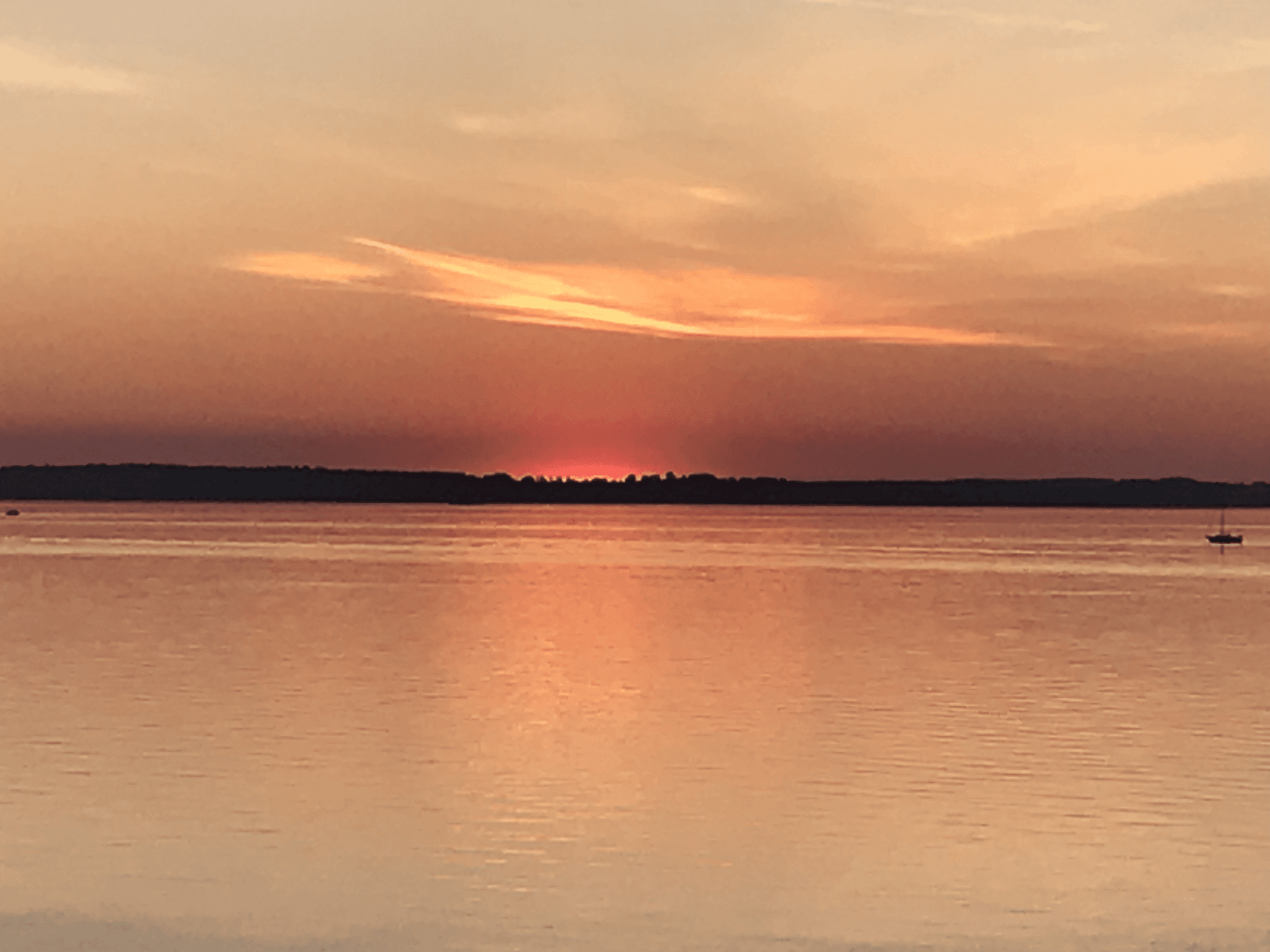 Sonnenuntergang in der Lübecker Bucht