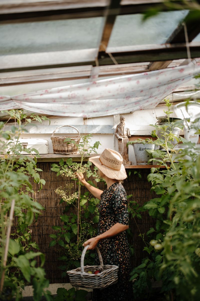 Fotoshoot in de moestuin van Jessica Koomen