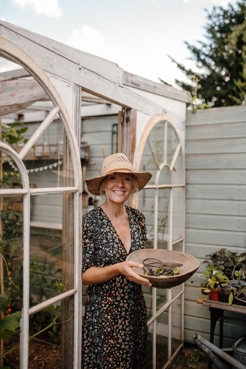 Fotoshoot in de moestuin van Jessica Koomen