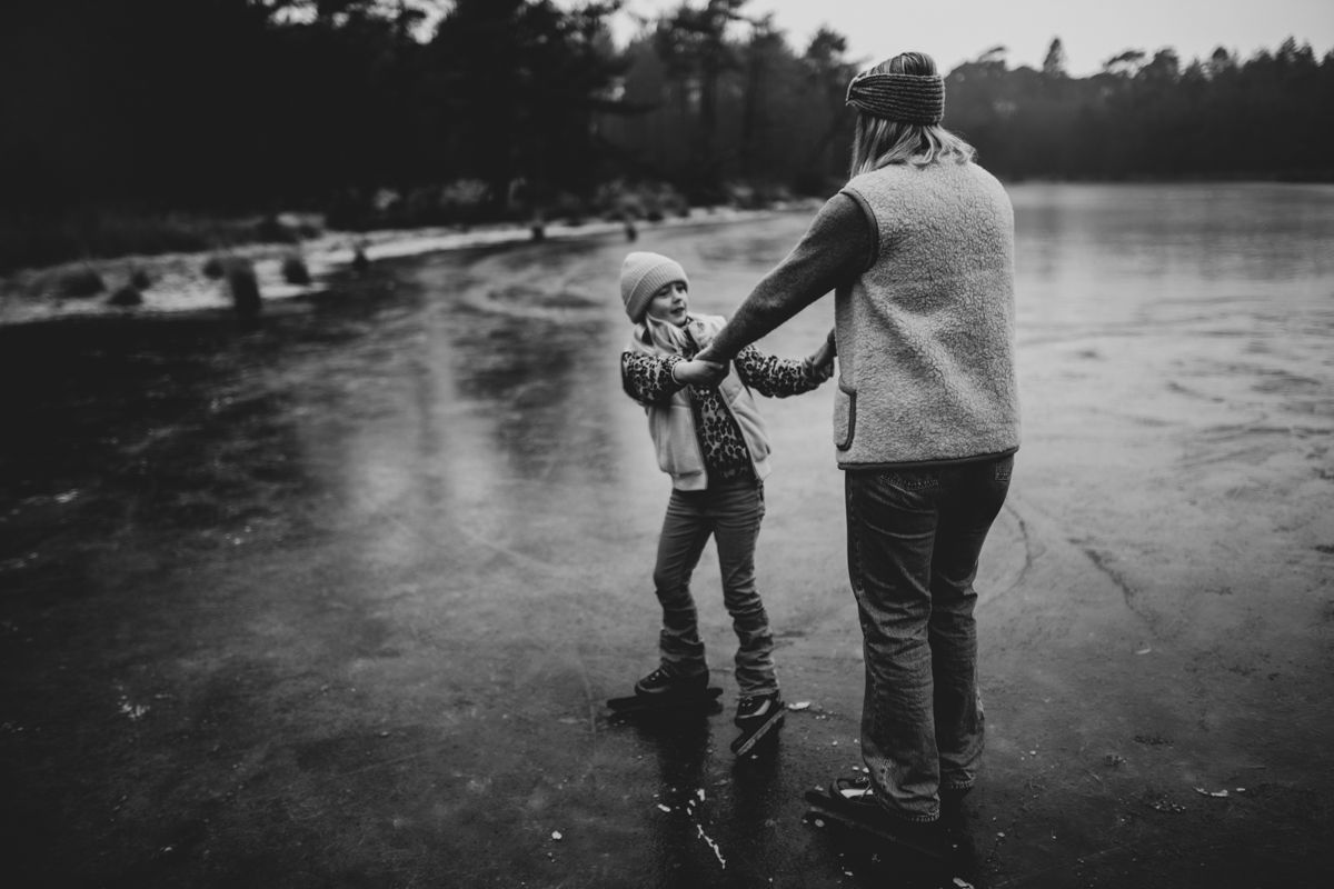 Fotoshoot schaatsen