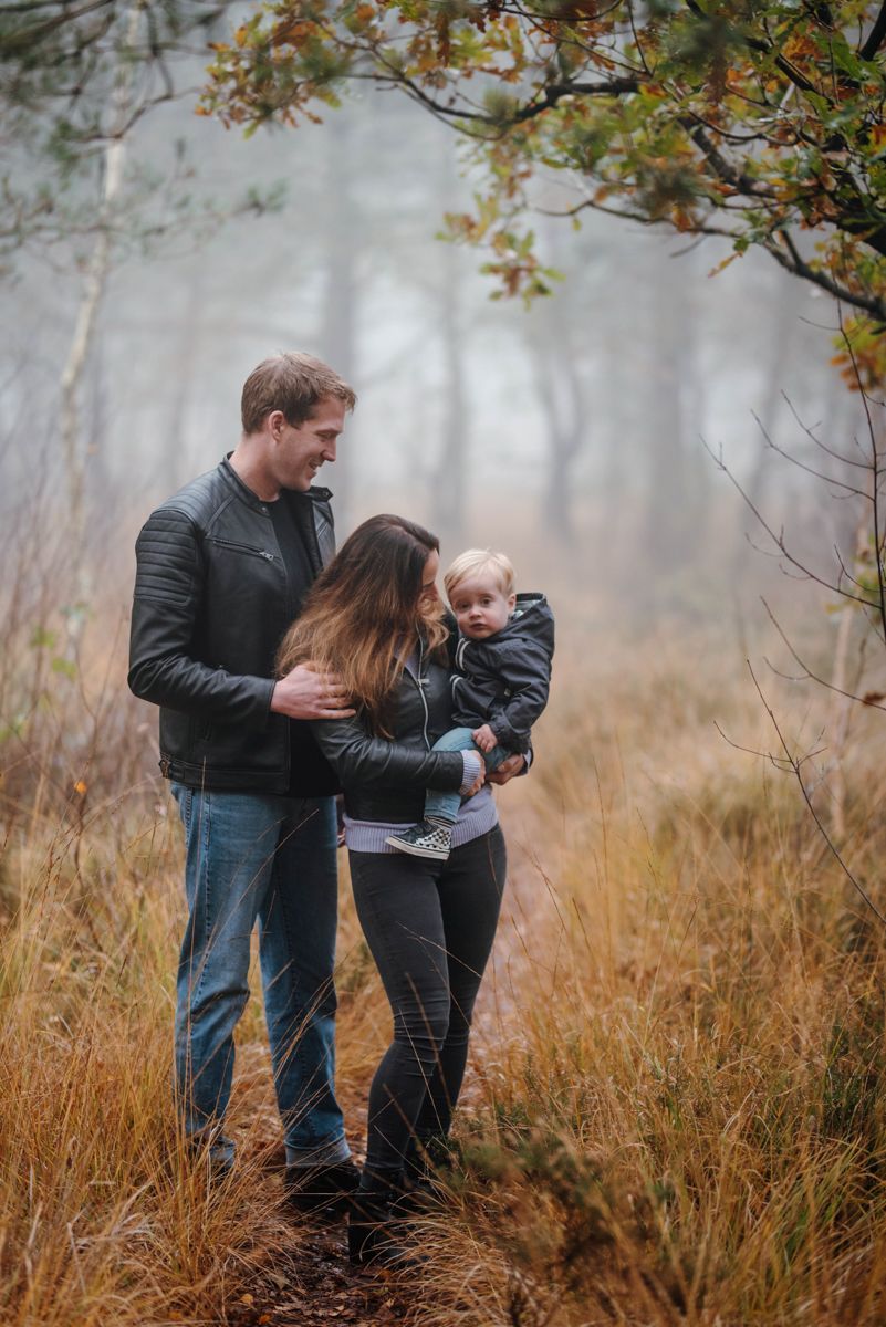 Gezinsfotoshoot in de herfst