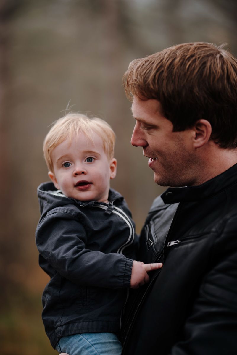 Gezinsfotoshoot in de herfst