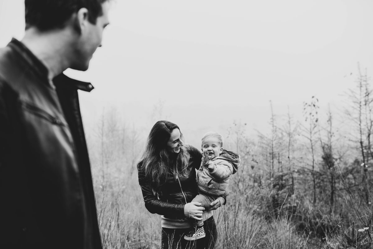 Gezinsfotoshoot in de herfst
