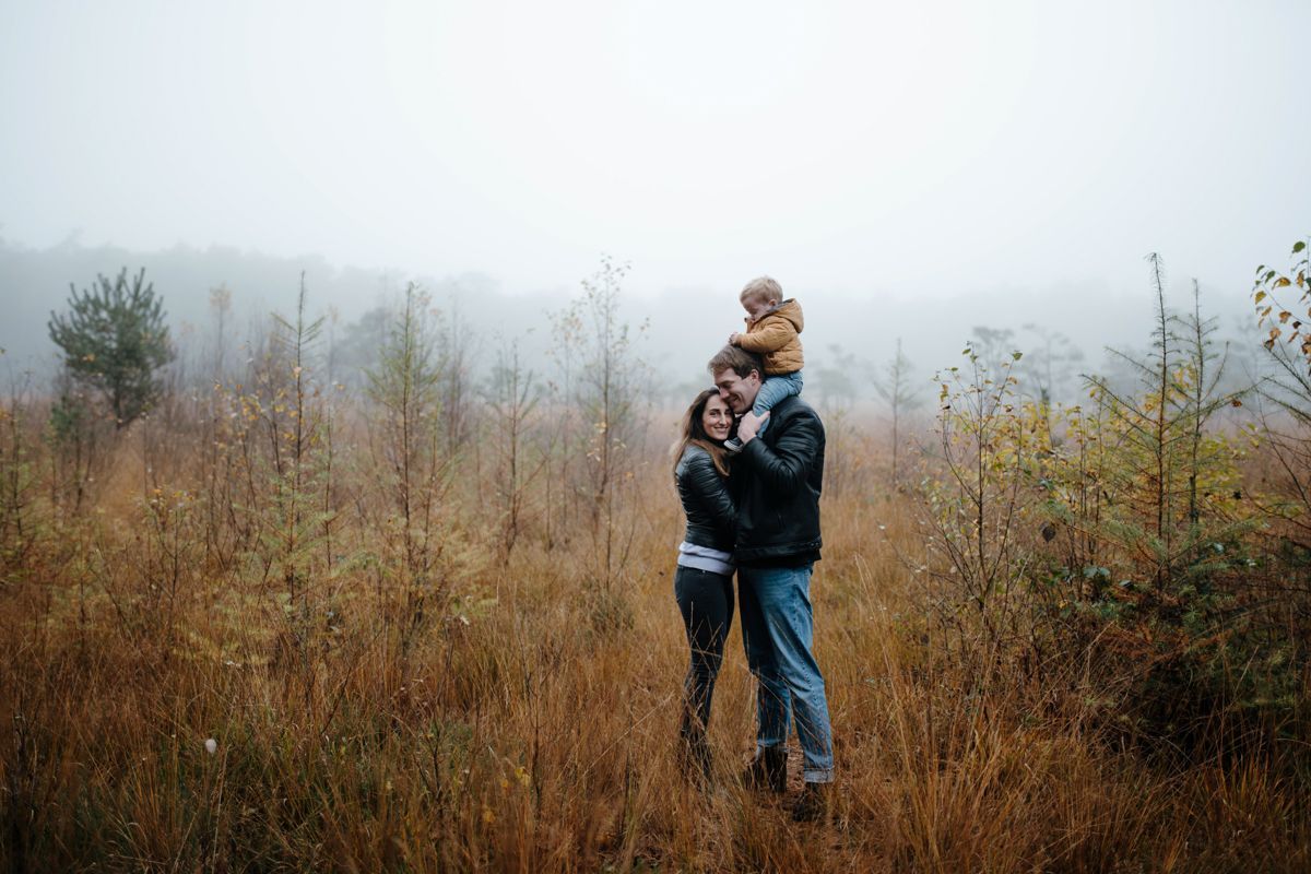 Gezinsfotoshoot in de herfst