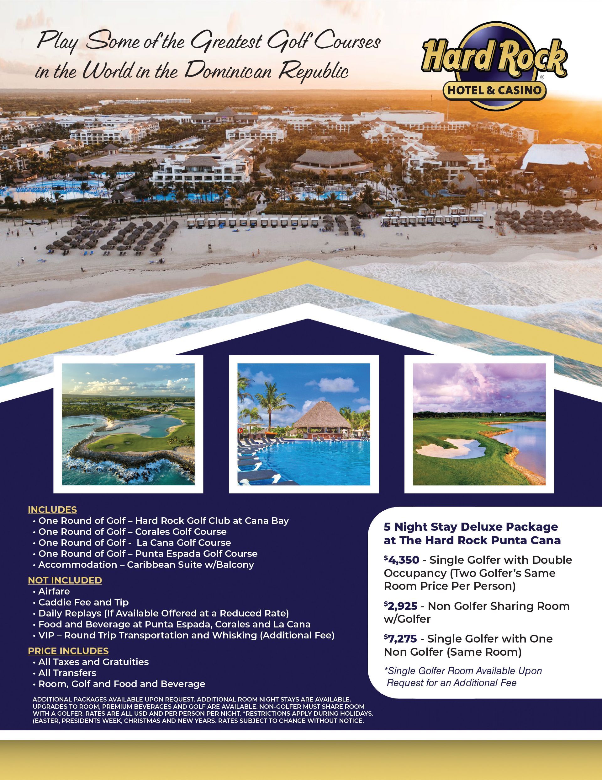 Hard Rock Package details