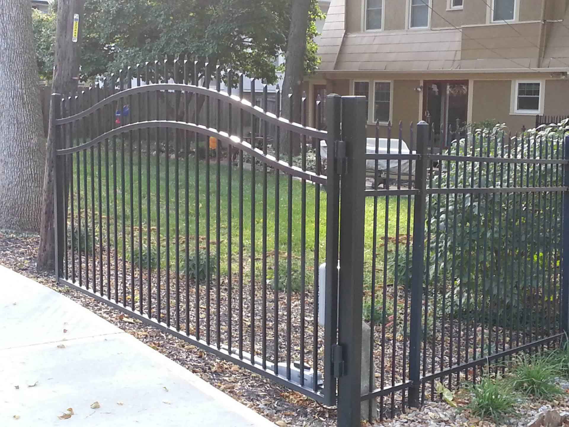 Wrought Iron Fence Around the House — Kansas City, KS — Allied Fence & Security