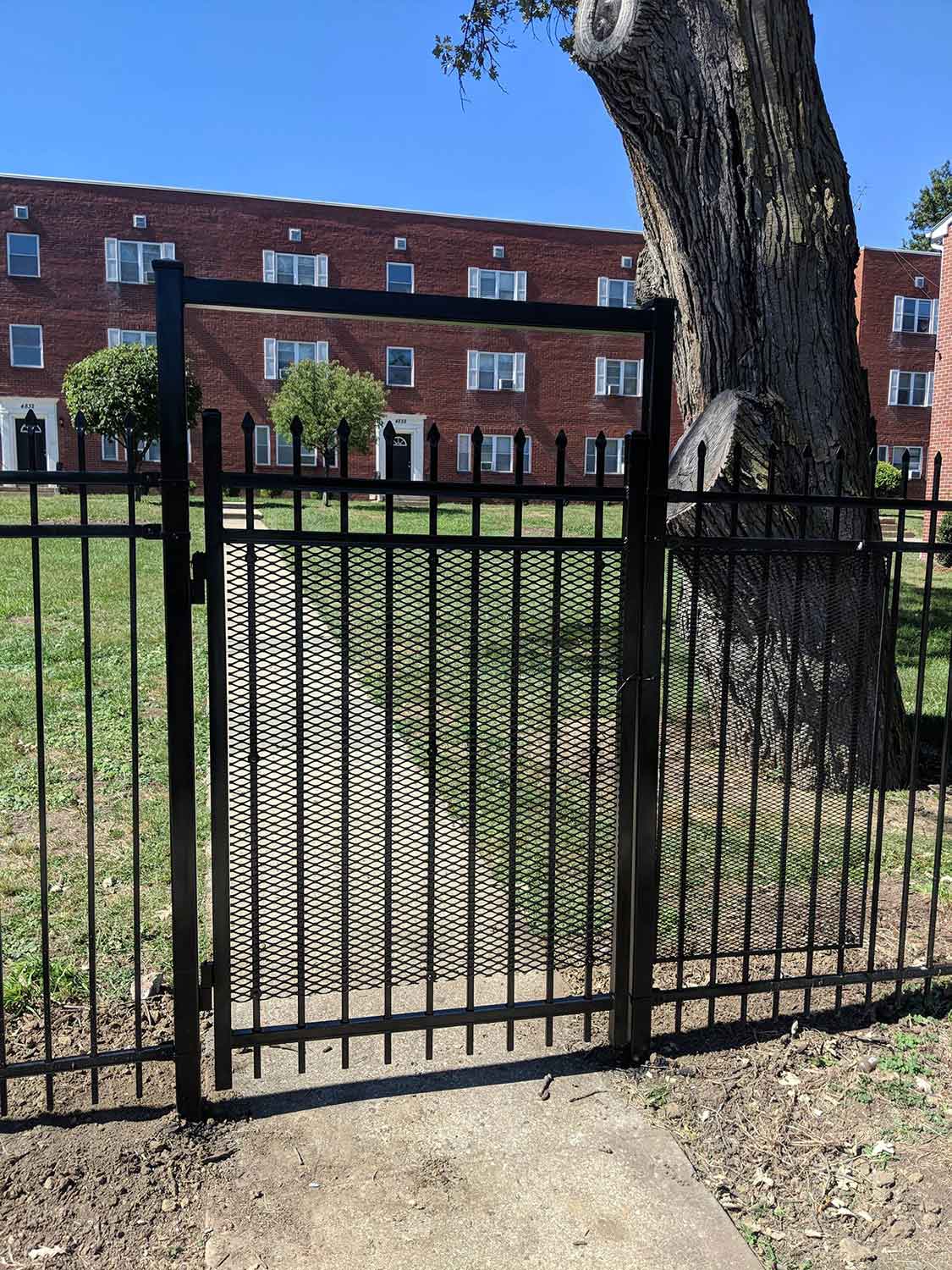 Black Fence and Gate of a Building — Kansas City, KS — Allied Fence & Security
