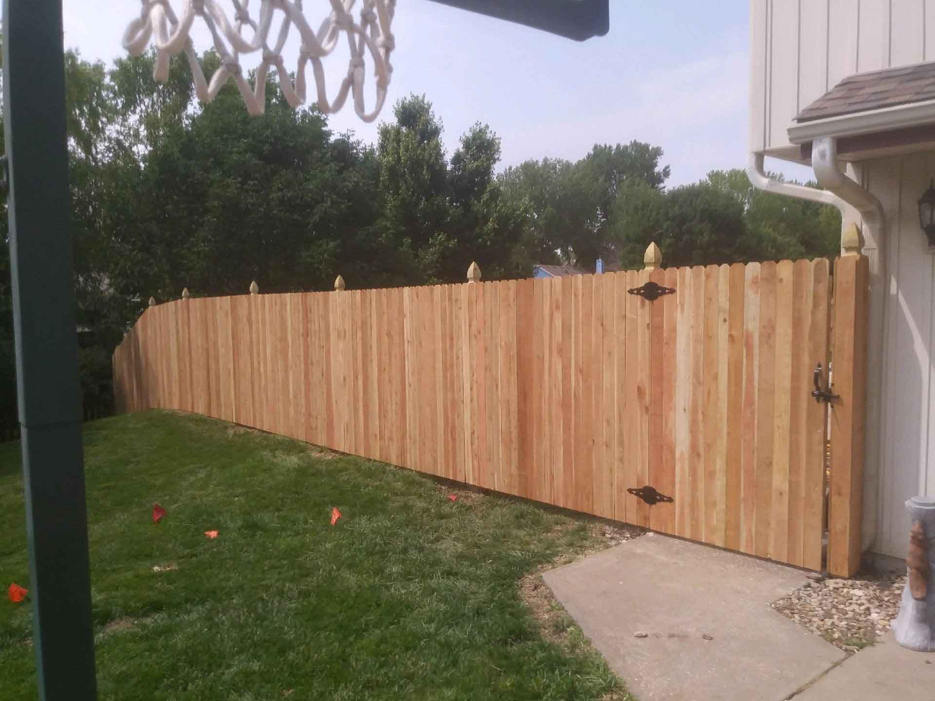 Wood Privacy Fence — Kansas City, KS — Allied Fence & Security