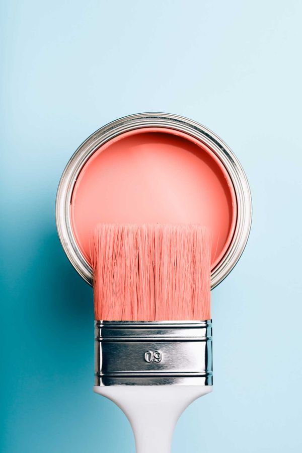 Paint Brush On A Paint Bucket — Modesto, CA — Modesto Color Center