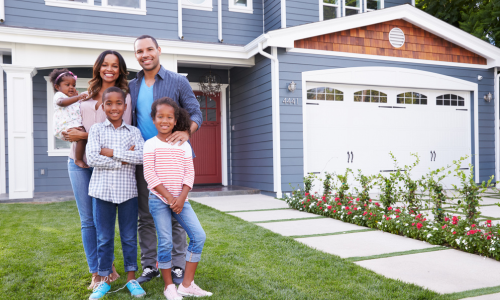 Satisfied customer after successful home renovation with dumpster rental