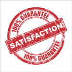 Satisfaction 100% guaranteed sticker