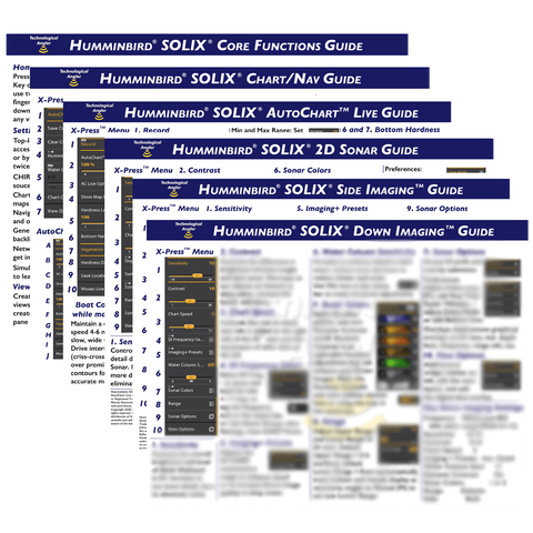 Humminbird SOLIX Reference Guides from The Technological Angler