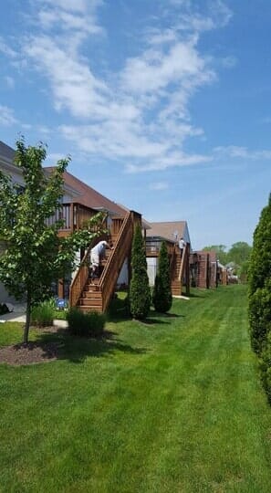 Man Cleaning Deck — Work in East Windsor, NJ