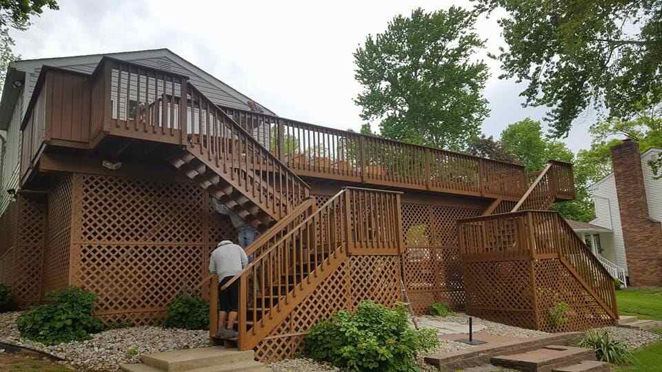 Long Shot of Deck — Work in East Windsor, NJ