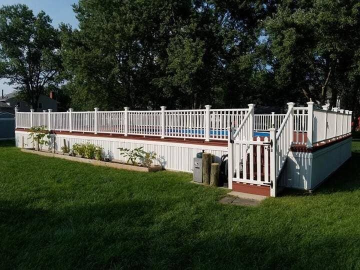 White-Colored Deck — Work in East Windsor, NJ