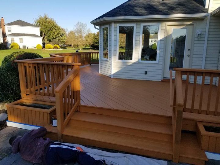 Complimentary Colored-Deck Made to a White House — Work in East Windsor, NJ
