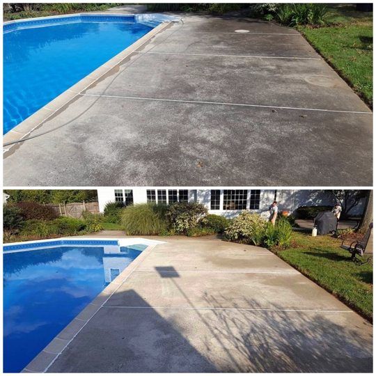 Results of Cleaned Side of the Pool — Results in East Windsor, NJ