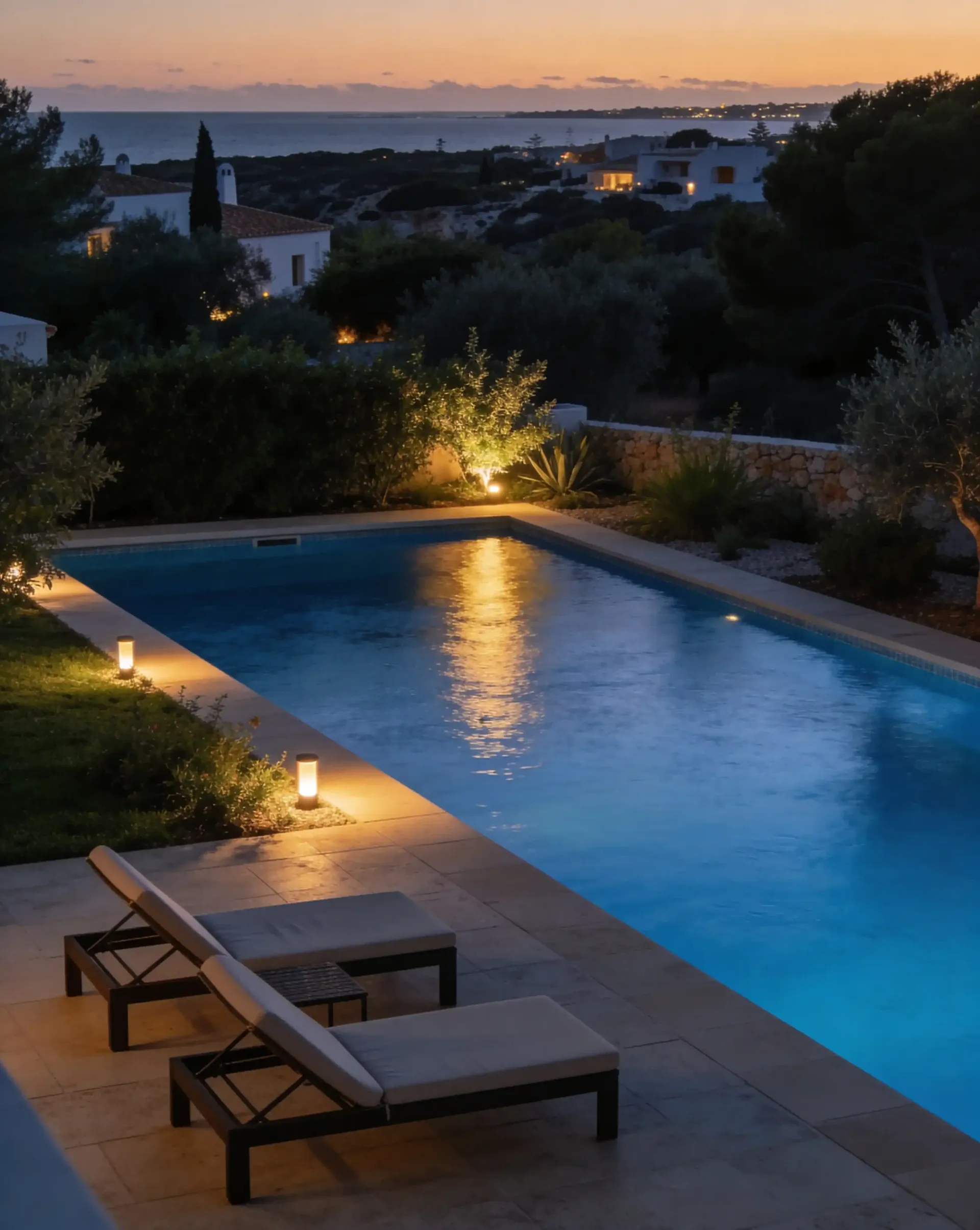 Pool and garden electrics installed by certified English-speaking electrician in the Algarve