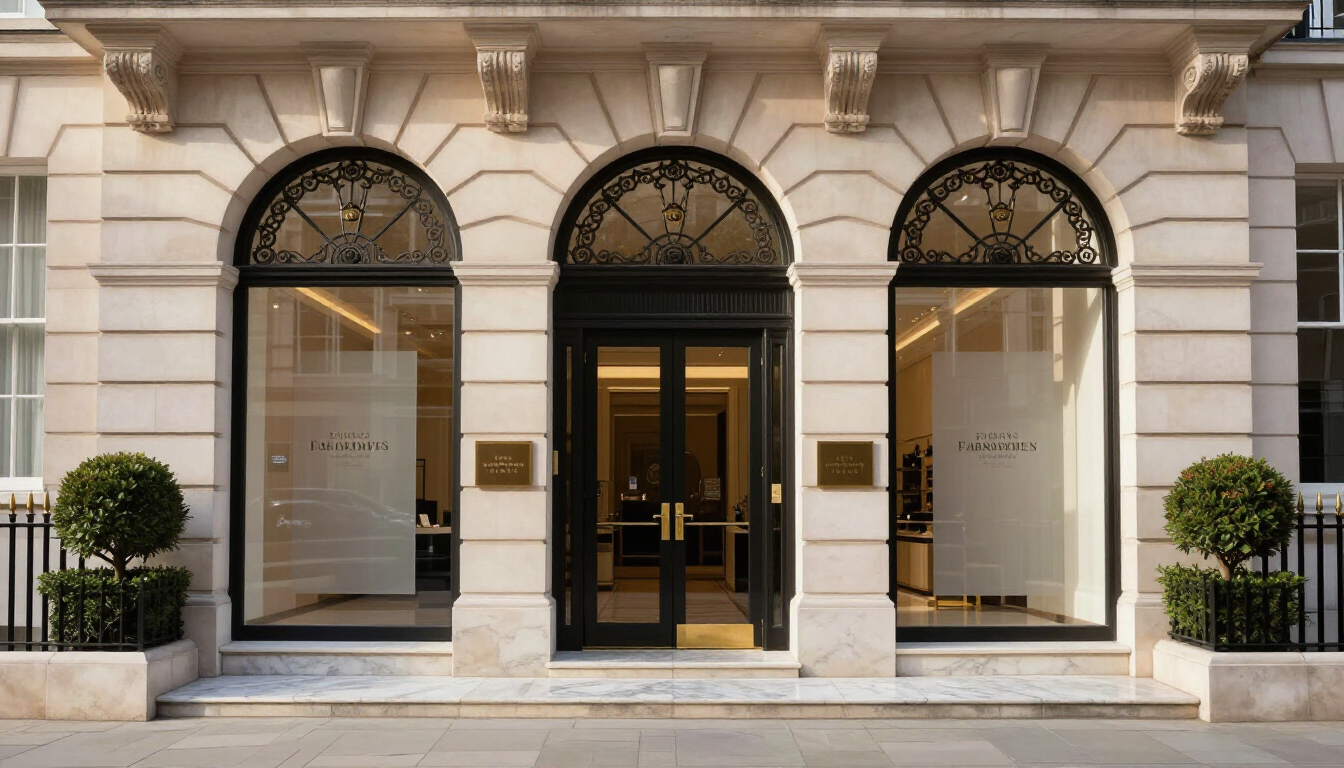 A fashion student working on a high-end garment at the Jimmy Choo Fashion Academy.