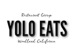 The logo for yolo eats restaurant group in woodland california