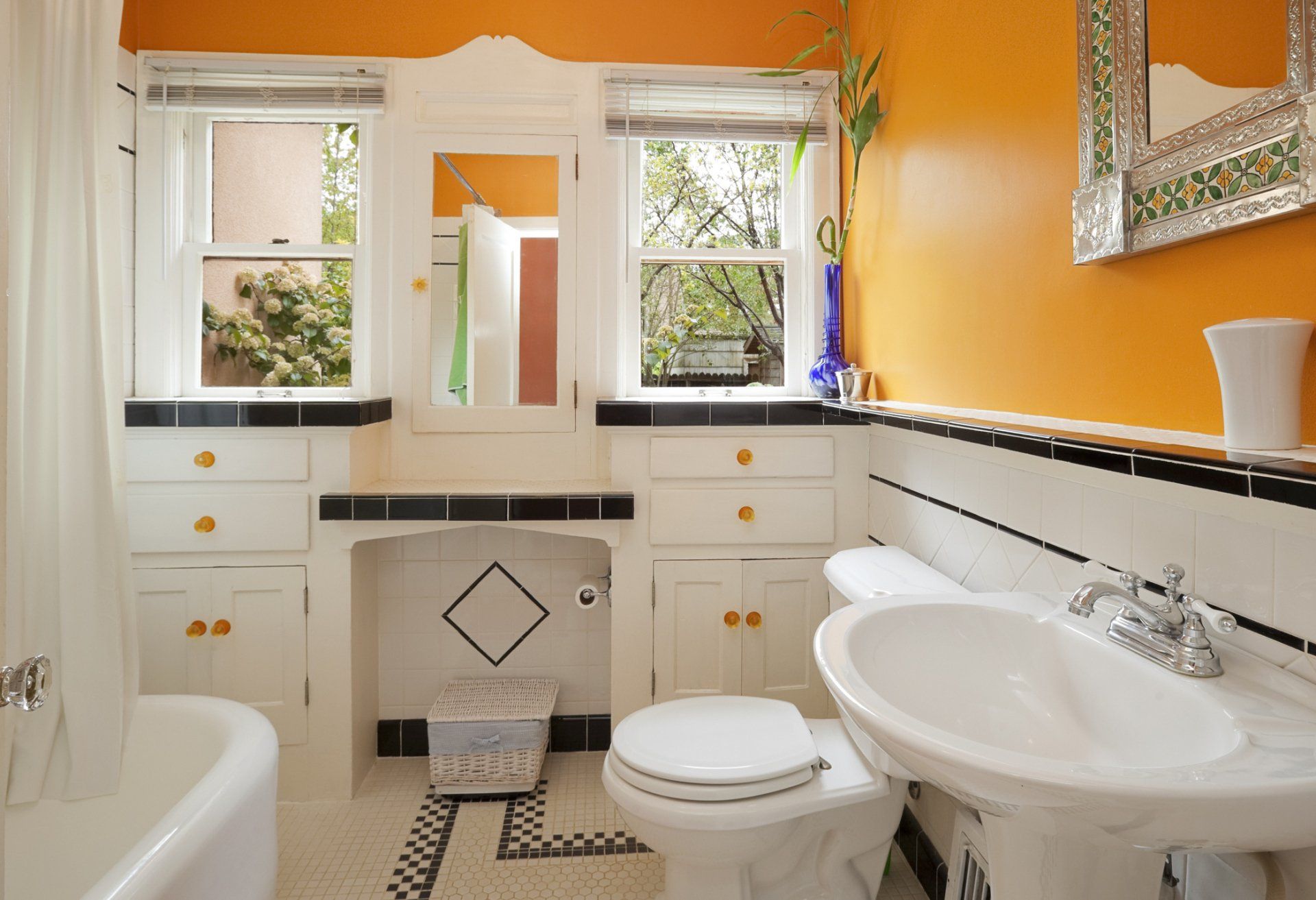 Colorful Modern Bathroom – Blaine, MN – Lundy Construction & Remodeling LLC